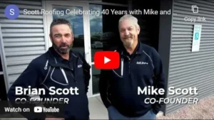 YouTube Video of Scott Roofing Owners